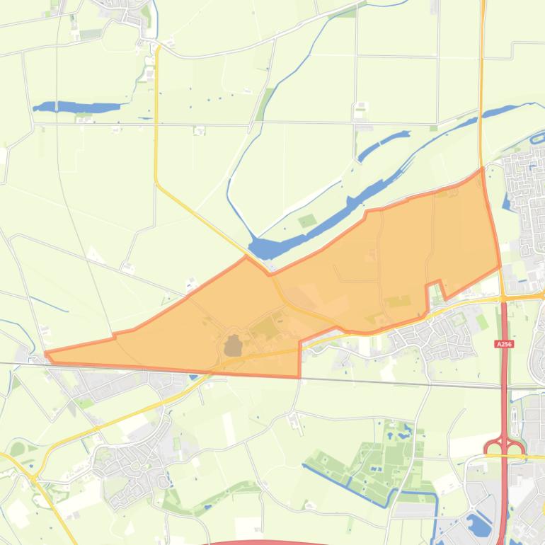 Kaart van de buurt Verspreide huizen ten noorden van ’s-Heer-Hendrikskinderen.