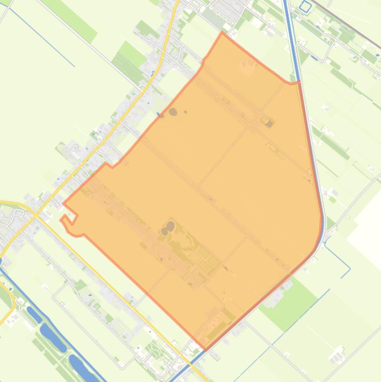 Kaart van de buurt Verspreide huizen ten zuidoosten van Bellingwolde.