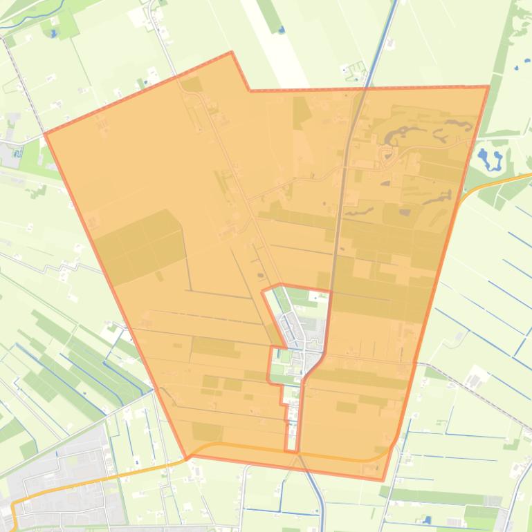 Kaart van de buurt Verspreide huizen Tiendeveen.