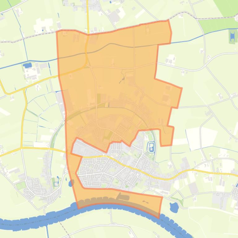 Kaart van de buurt Verspreide huizen Uilecoten.