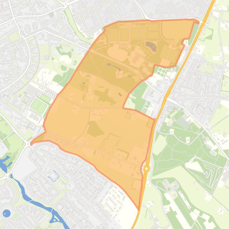 Kaart van de buurt Verspreide huizen Valendries.
