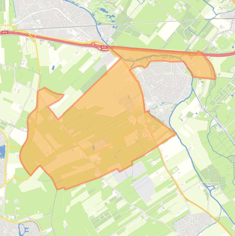 Kaart van de buurt Verspreide huizen van Odijk.