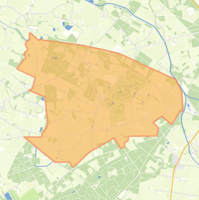 Kaart van de buurt Verspreide huizen Varssel.
