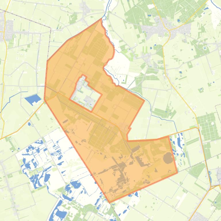 Kaart van de buurt Verspreide huizen Veenhuizen.