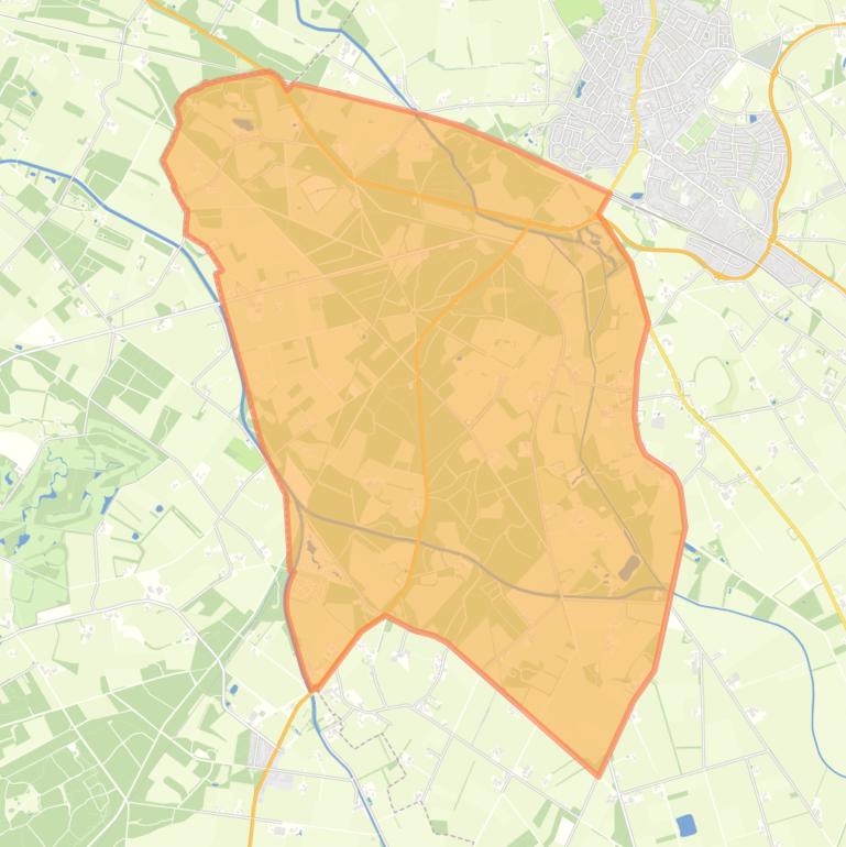 Kaart van de buurt Verspreide huizen Veldhoek.