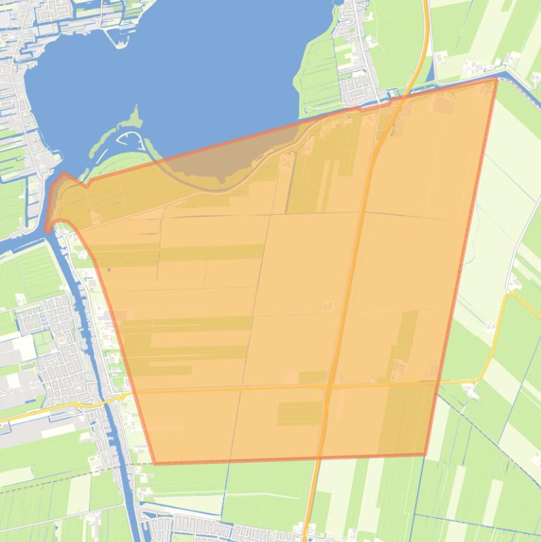 Kaart van de buurt Verspreide huizen Vierambachtspolder.