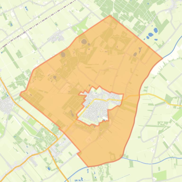 Kaart van de buurt Verspreide huizen Vledder.