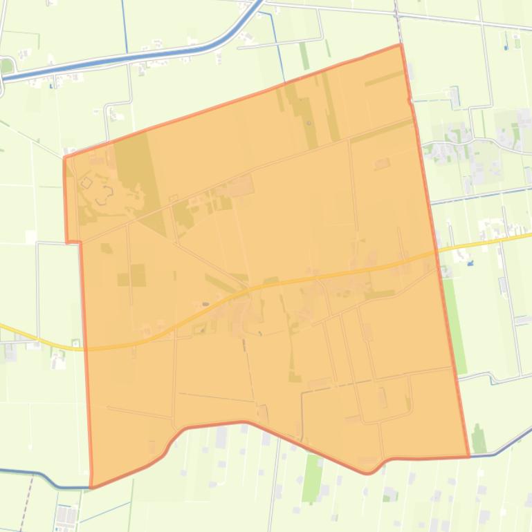 Kaart van de buurt Verspreide huizen Vlieghuis en Padhuis.