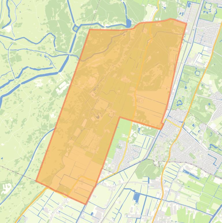 Kaart van de buurt Verspreide huizen Vogelenzang.