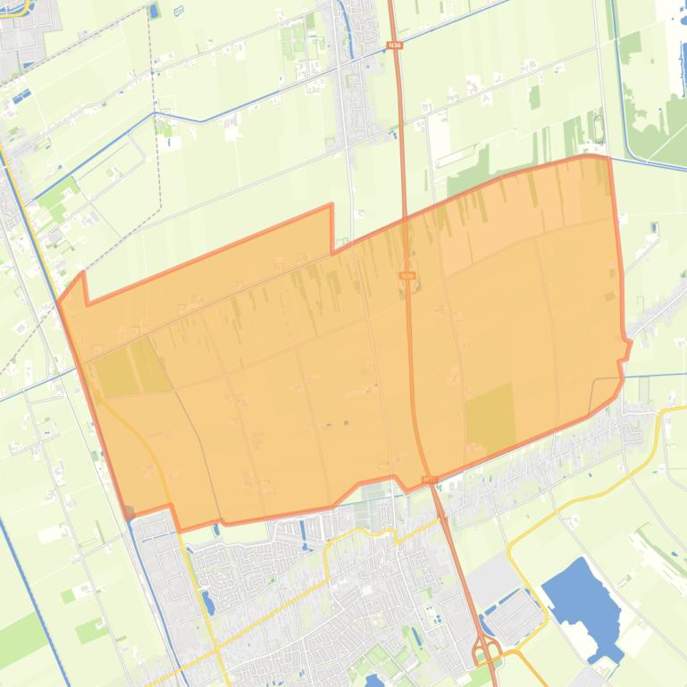 Kaart van de buurt Verspreide huizen Vriezenveen-Noord.