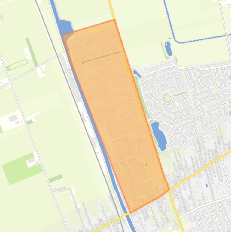 Kaart van de buurt Verspreide huizen Vriezenveen West Industrieterrein.