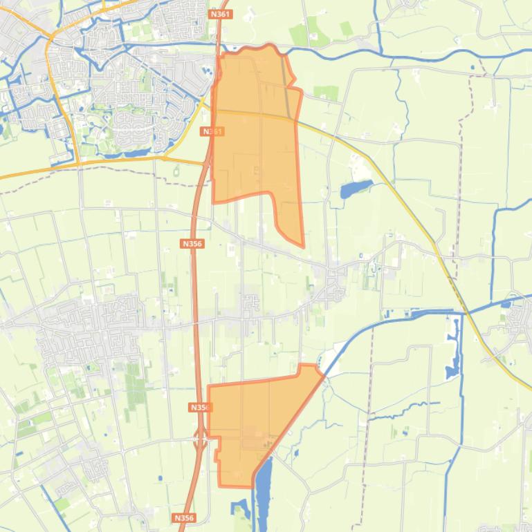 Kaart van de buurt Verspreide huizen Wâlterswâld.