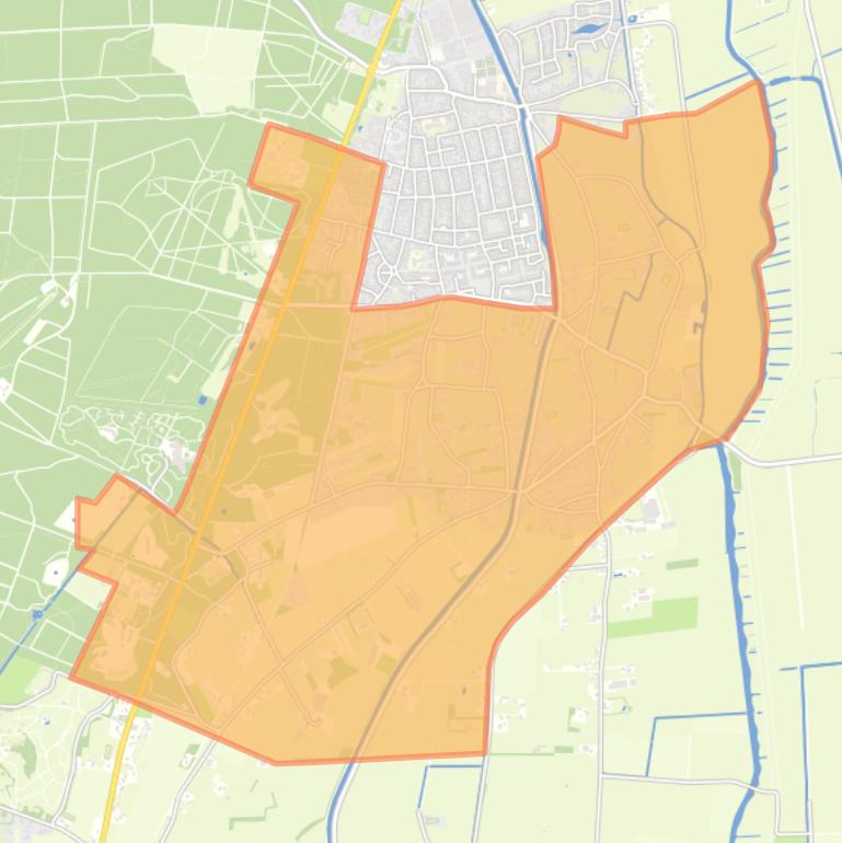 Kaart van de buurt Verspreide huizen Wapenveld-Zuid.