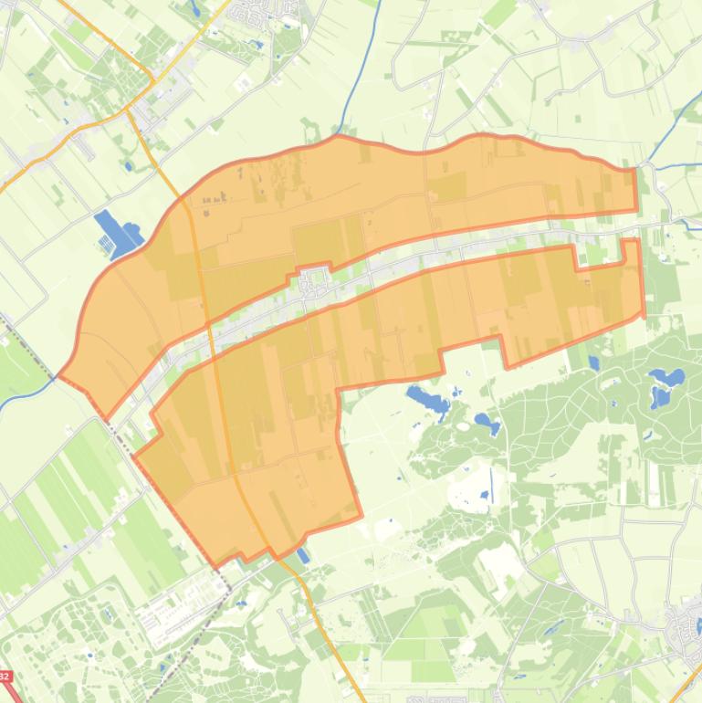 Kaart van de buurt Verspreide huizen Wapserveen.