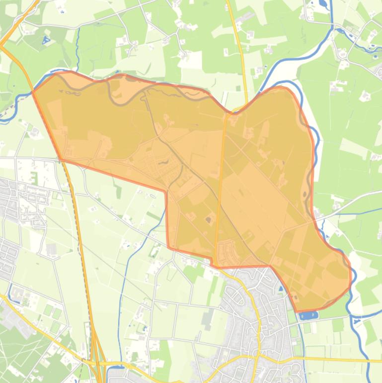 Kaart van de buurt Verspreide huizen Waterhoek.
