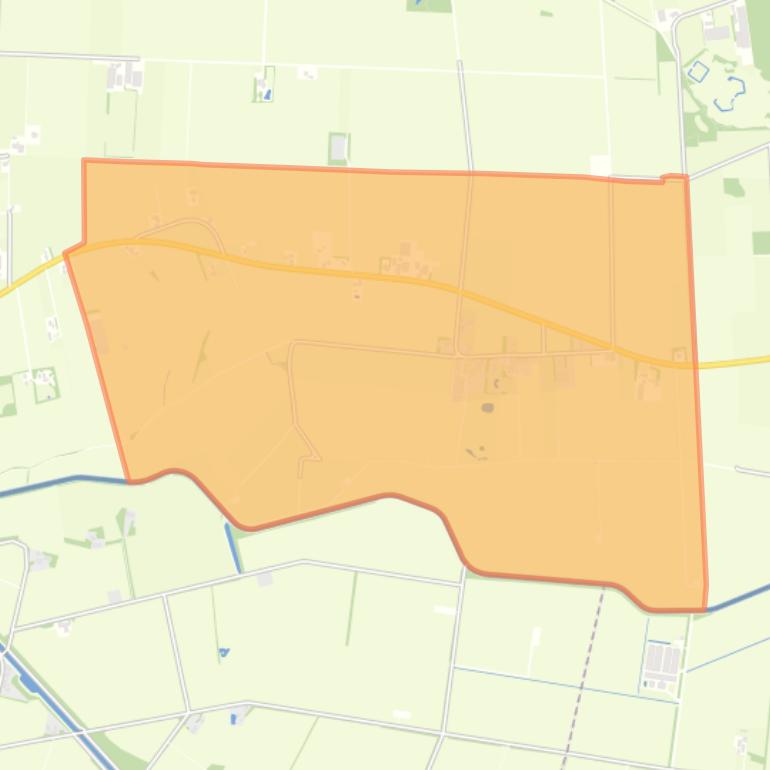 Kaart van de buurt Verspreide huizen Weijerswold.