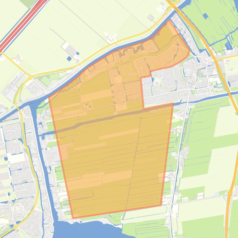 Kaart van de buurt Verspreide huizen West.