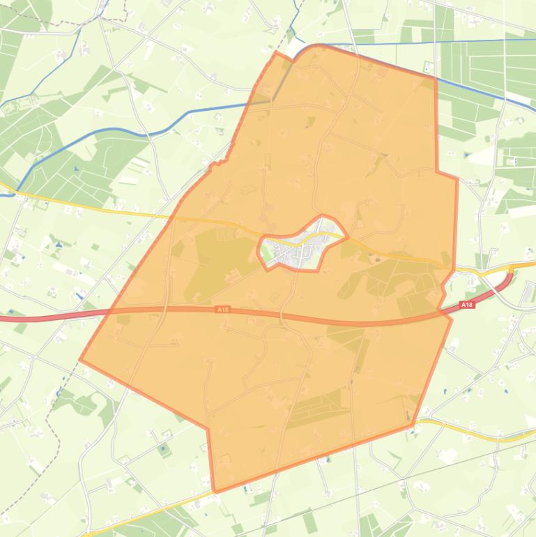 Kaart van de buurt Verspreide huizen Westendorp.