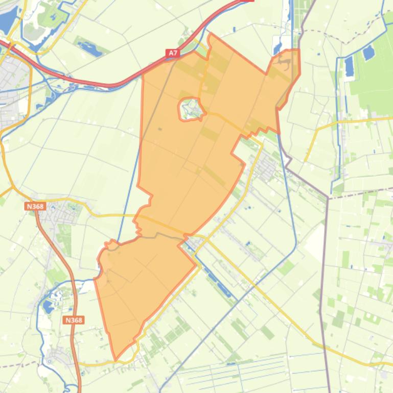 Kaart van de buurt Verspreide huizen Westerwoldse A.