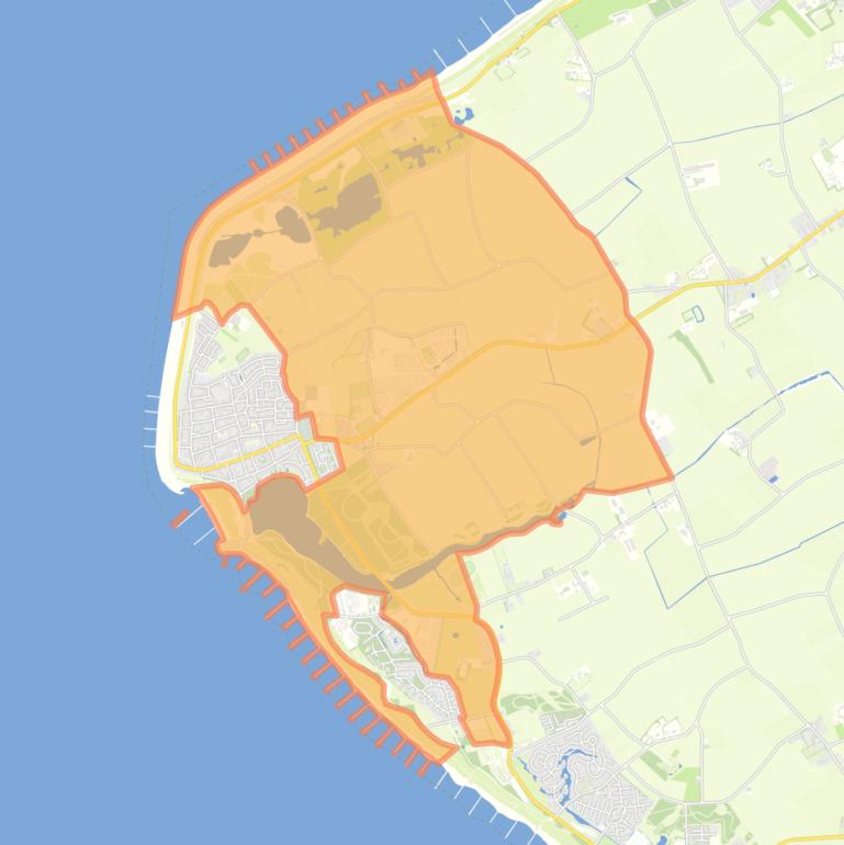 Kaart van de buurt Verspreide huizen Westkapelle.