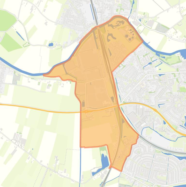 Kaart van de buurt Verspreide huizen Westzijde.
