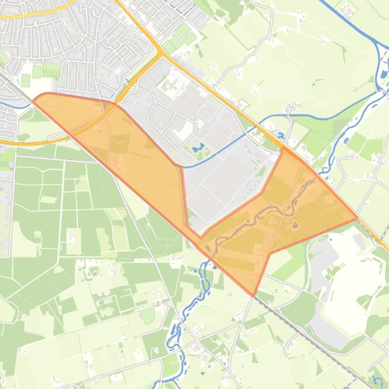 Kaart van de buurt Verspreide huizen wijk 11.