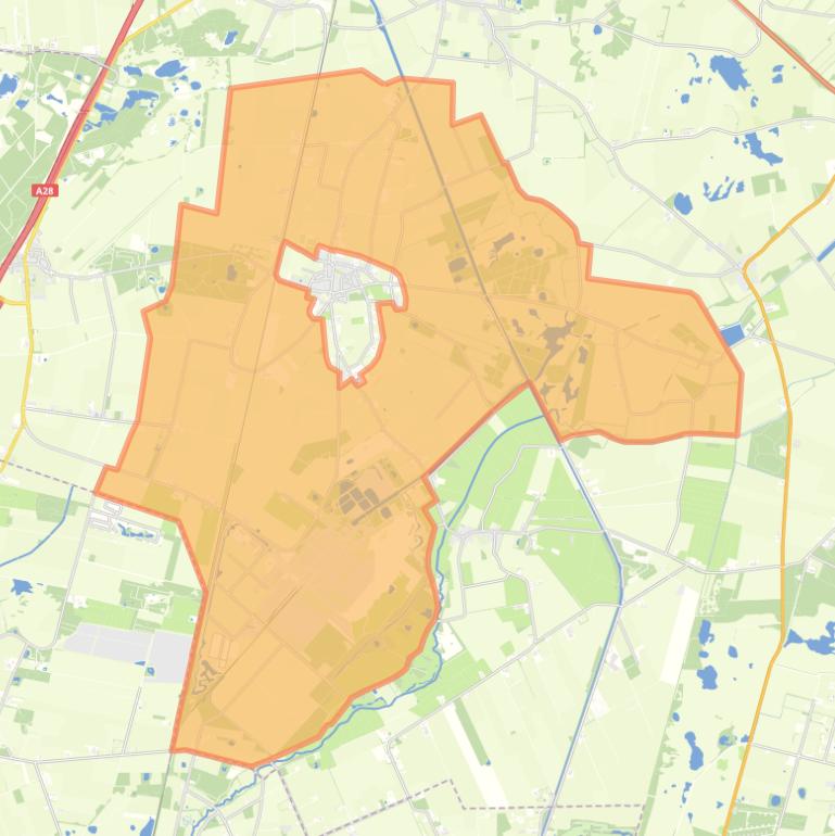 Kaart van de buurt Verspreide huizen Wijster.