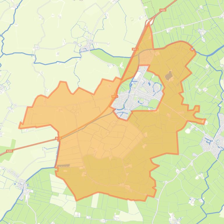 Kaart van de buurt Verspreide huizen Wommels.