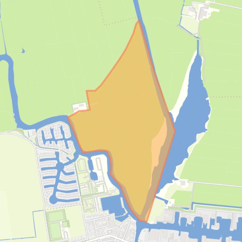 Kaart van de buurt Verspreide huizen Woudsend.