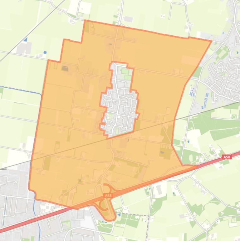 Kaart van de buurt Verspreide huizen Zegge.