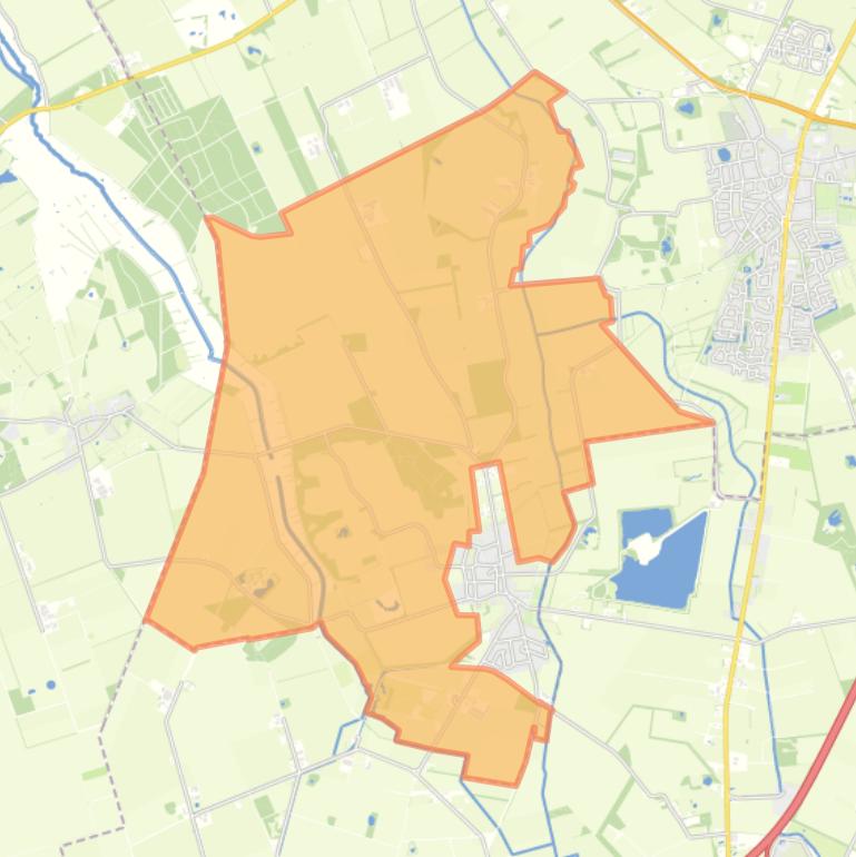 Kaart van de buurt Verspreide huizen Zeijen.