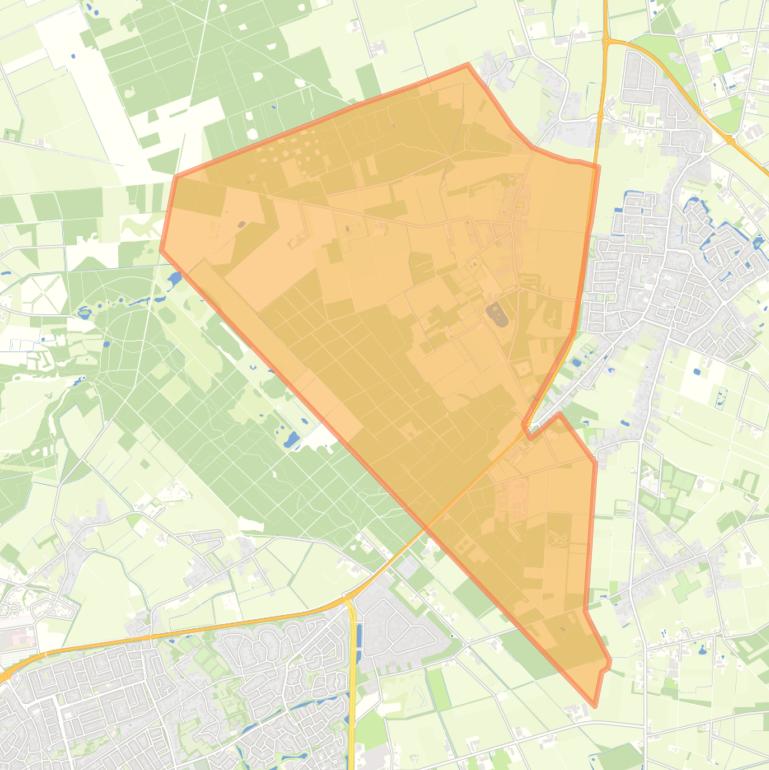 Kaart van de buurt Verspreide huizen Zevenhuis.