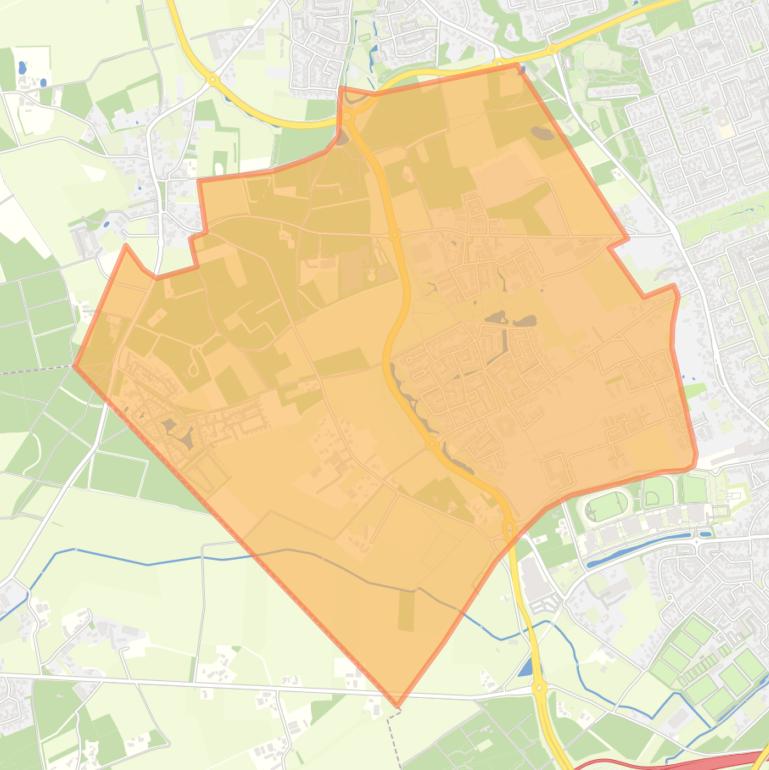 Kaart van de buurt Verspreide huizen Zittard.