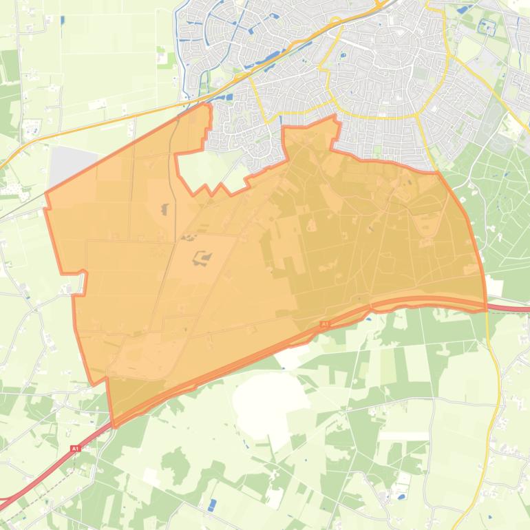 Kaart van de buurt Verspreide huizen Zuidrand en omgeving.
