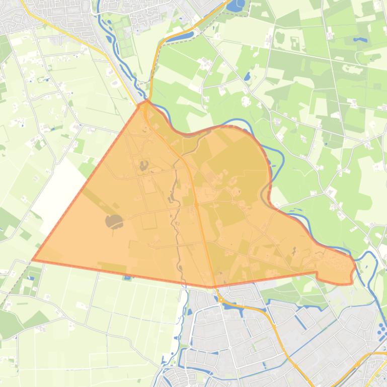 Kaart van de buurt Verspreide huizen Zuna.