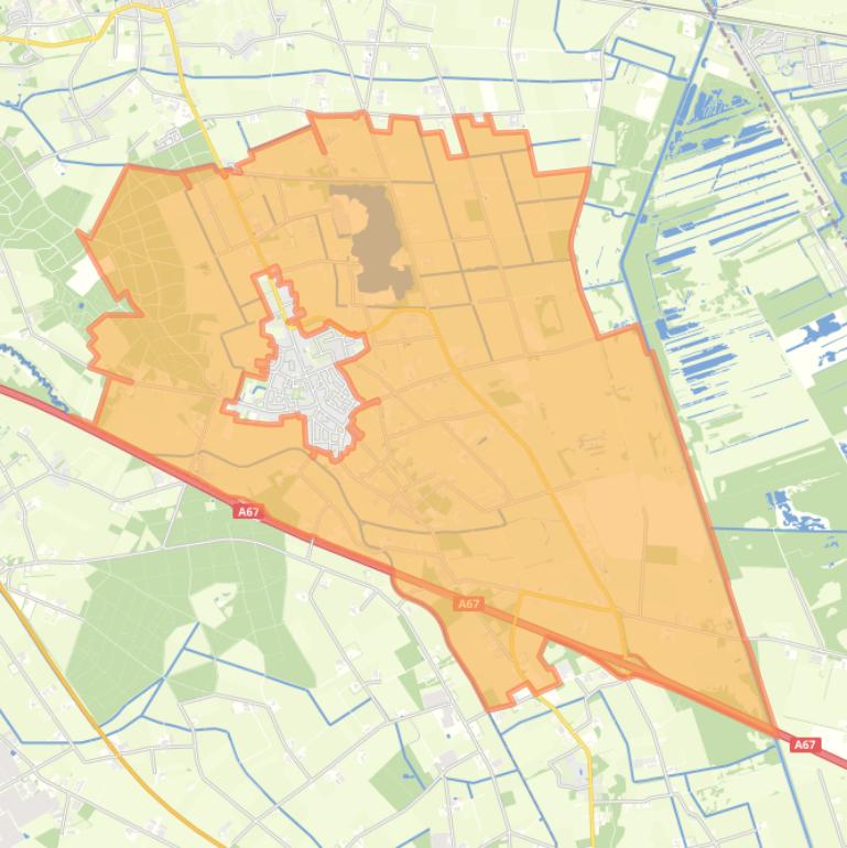 Kaart van de buurt Verspreide woningen bij Liessel.