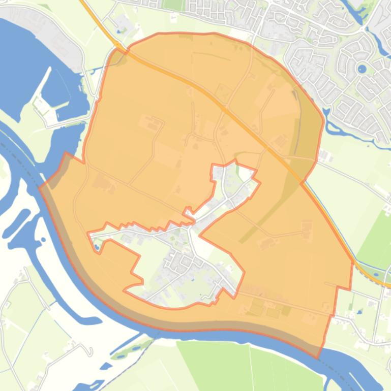 Kaart van de buurt Verspreidehuizen Balgoij.