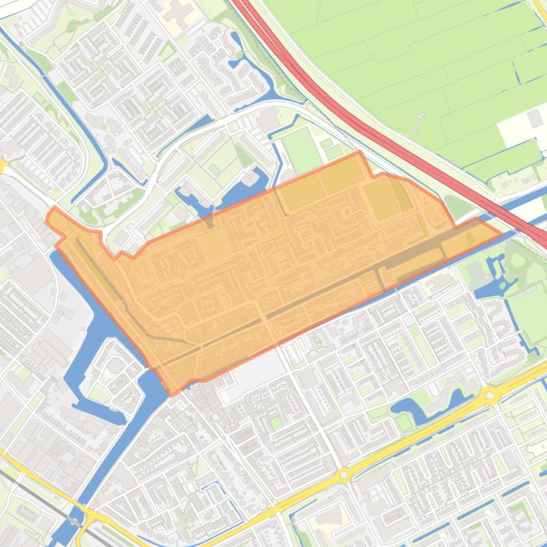 Kaart van de Vertobuurt.