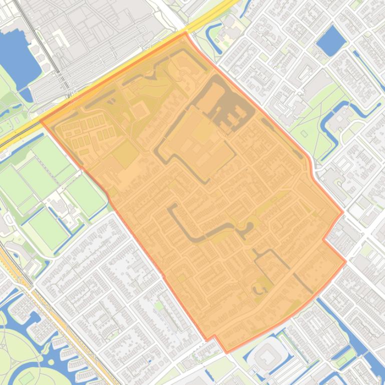 Kaart van de buurt Verzetsheldenwijk.