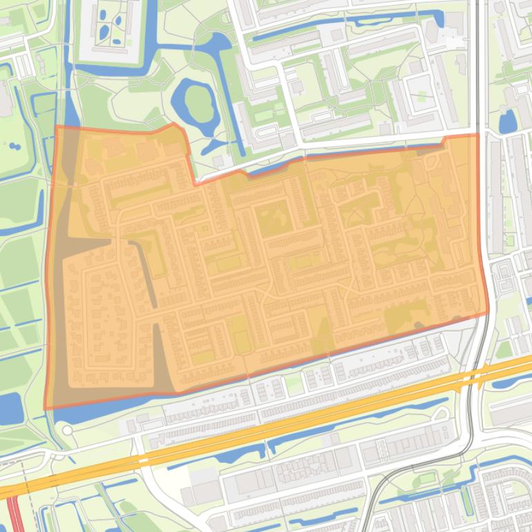 Kaart van de Verzetstrijdersbuurt.
