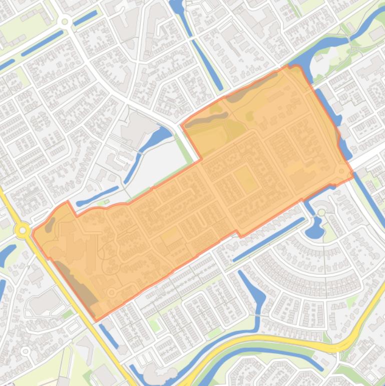 Kaart van de Verzetstrijdersbuurt.