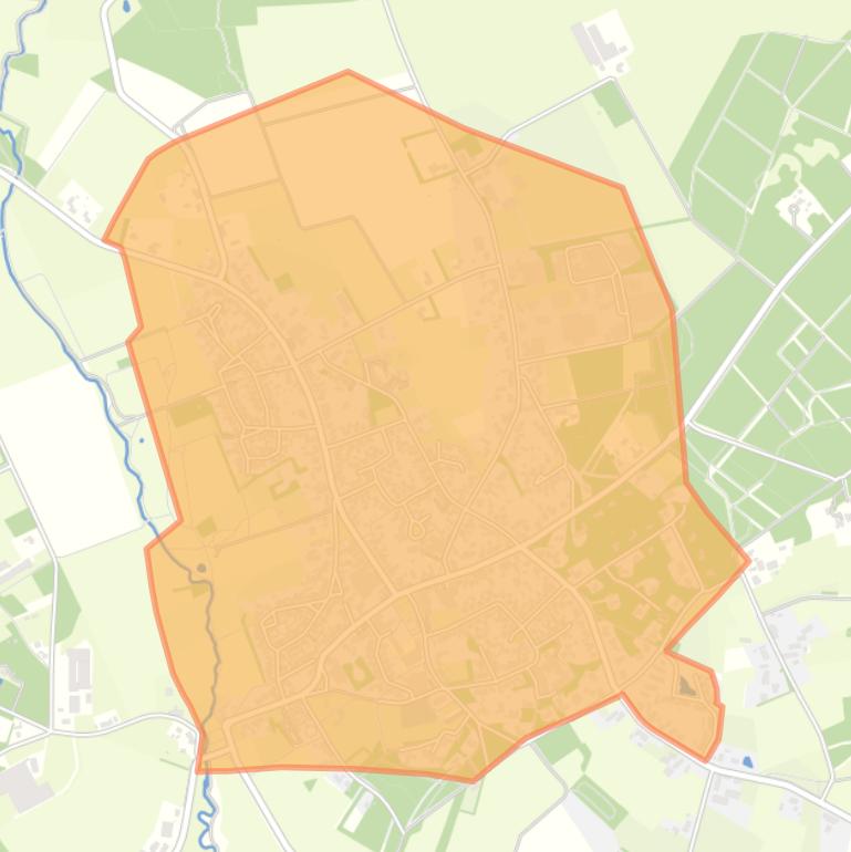 Kaart van de buurt Vessem-kom.