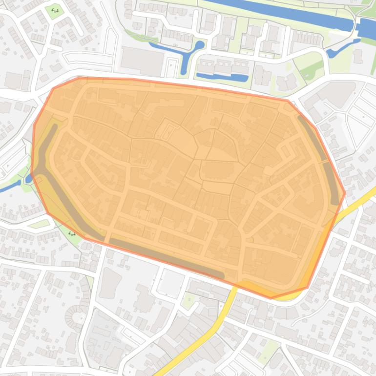 Kaart van de buurt Vesting.