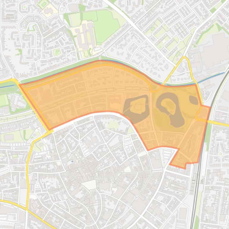 Kaart van de buurt Vestinggronden-Noord.