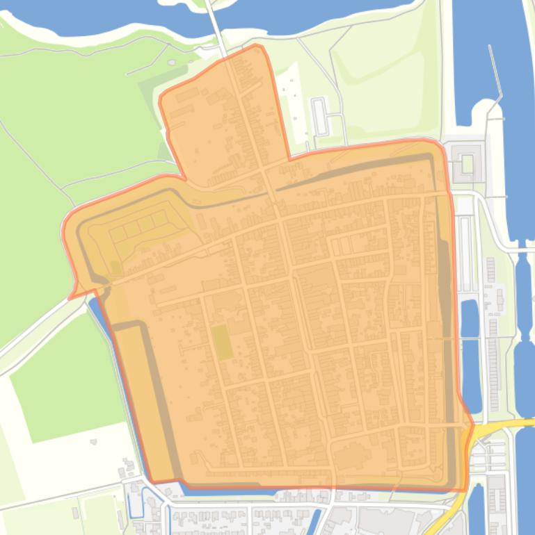 Kaart van de buurt Vianen binnenstad.