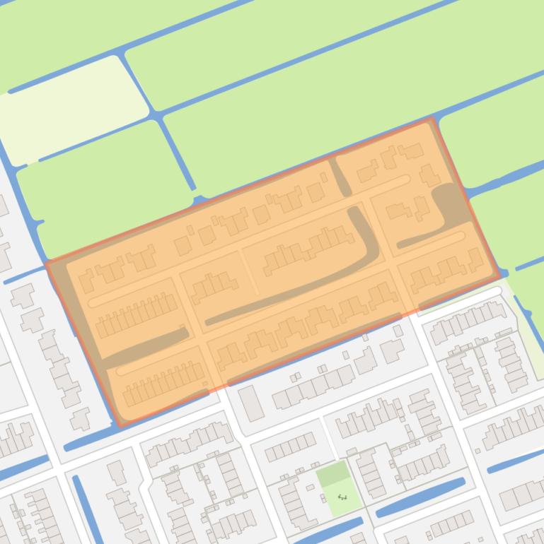 Kaart van de buurt Vierde kwadrant Kockengen.