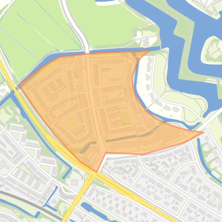 Kaart van de buurt Vierhoven.