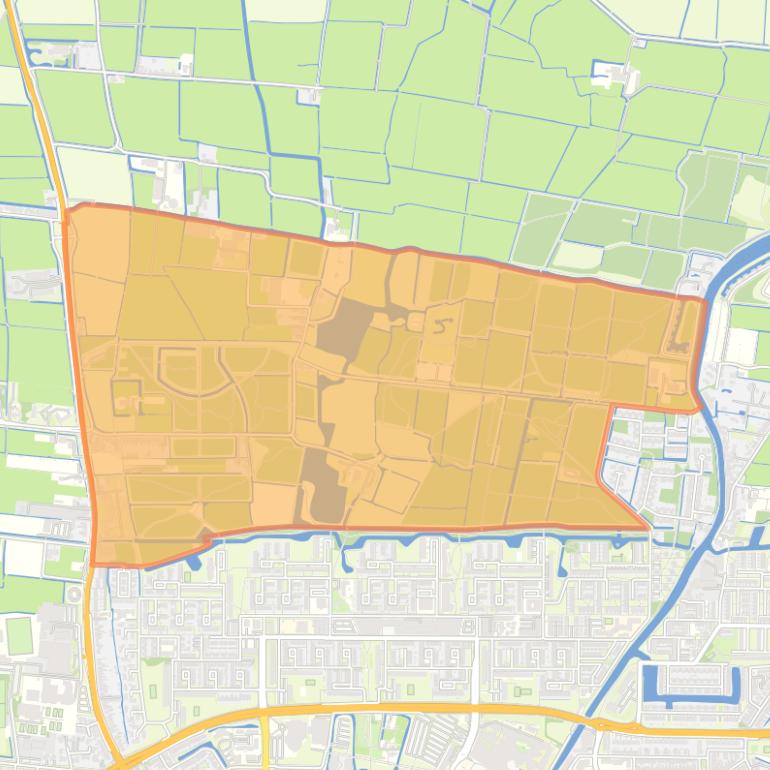 Kaart van de buurt Vierhuisterweg en omgeving.