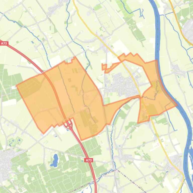 Kaart van de buurt Vierlingsbeek buitengebied.