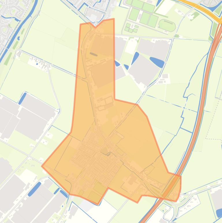 Kaart van de buurt Vierpolders.